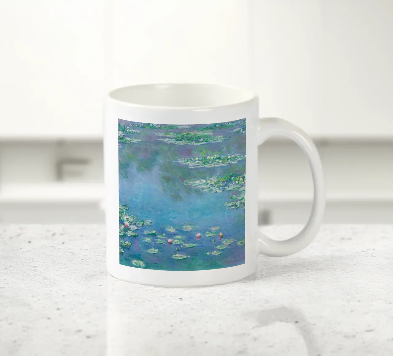 Ninfee (1840-1926) di Claude Monet tazza in ceramica da Art History