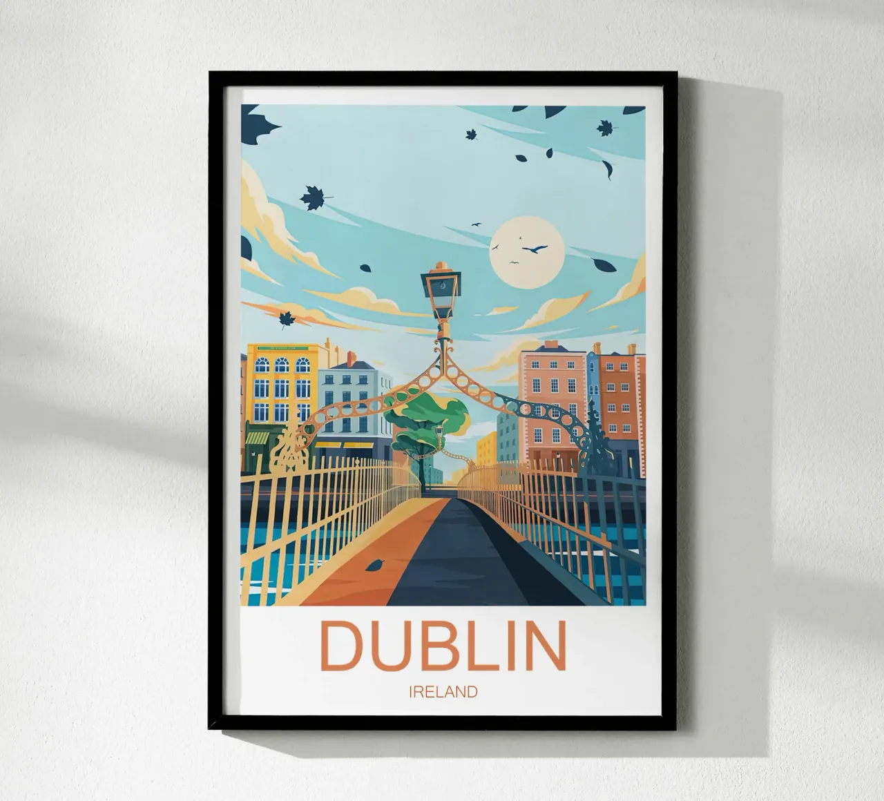 Stampa di viaggio su Dublino - Irlanda poster da Liliestudio