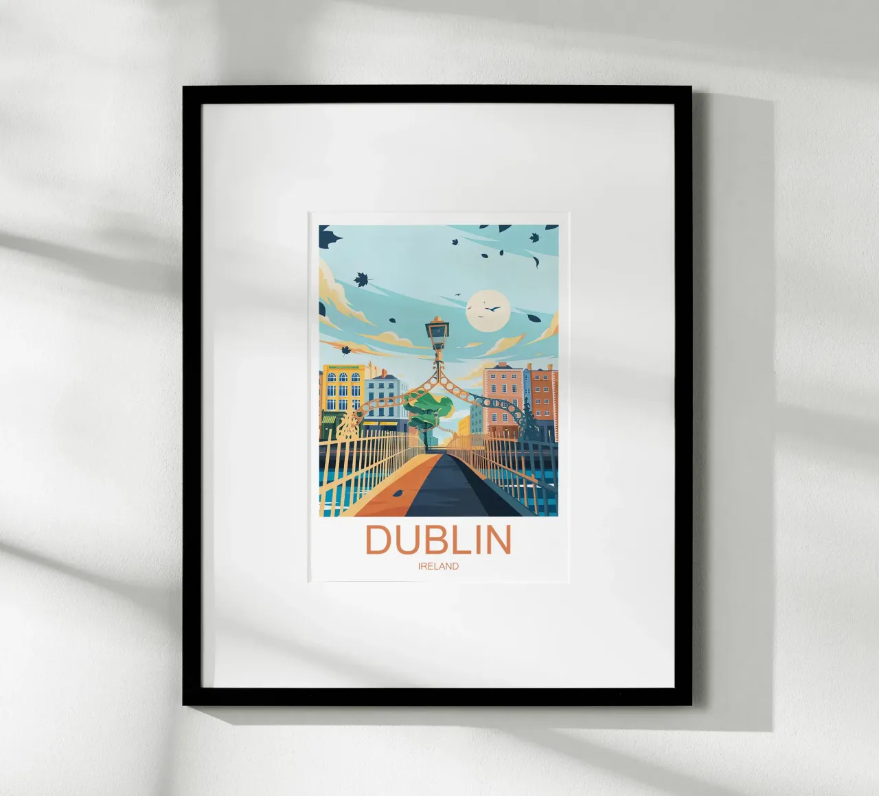 Stampa di viaggio su Dublino - Irlanda poster da Liliestudio