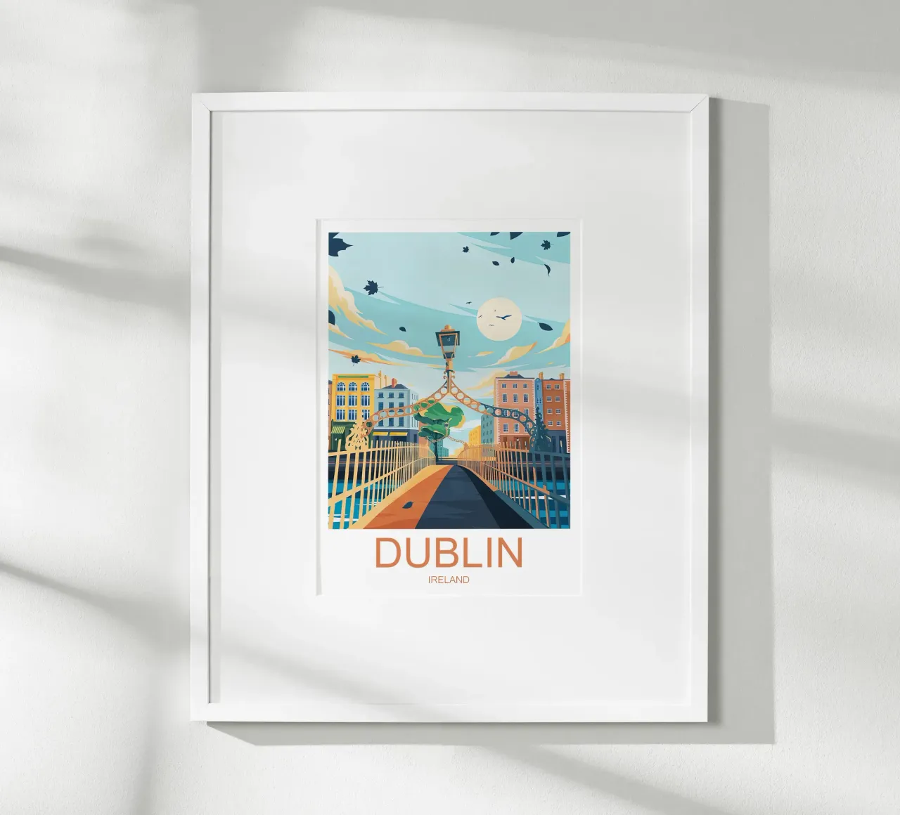Stampa di viaggio su Dublino - Irlanda poster da Liliestudio