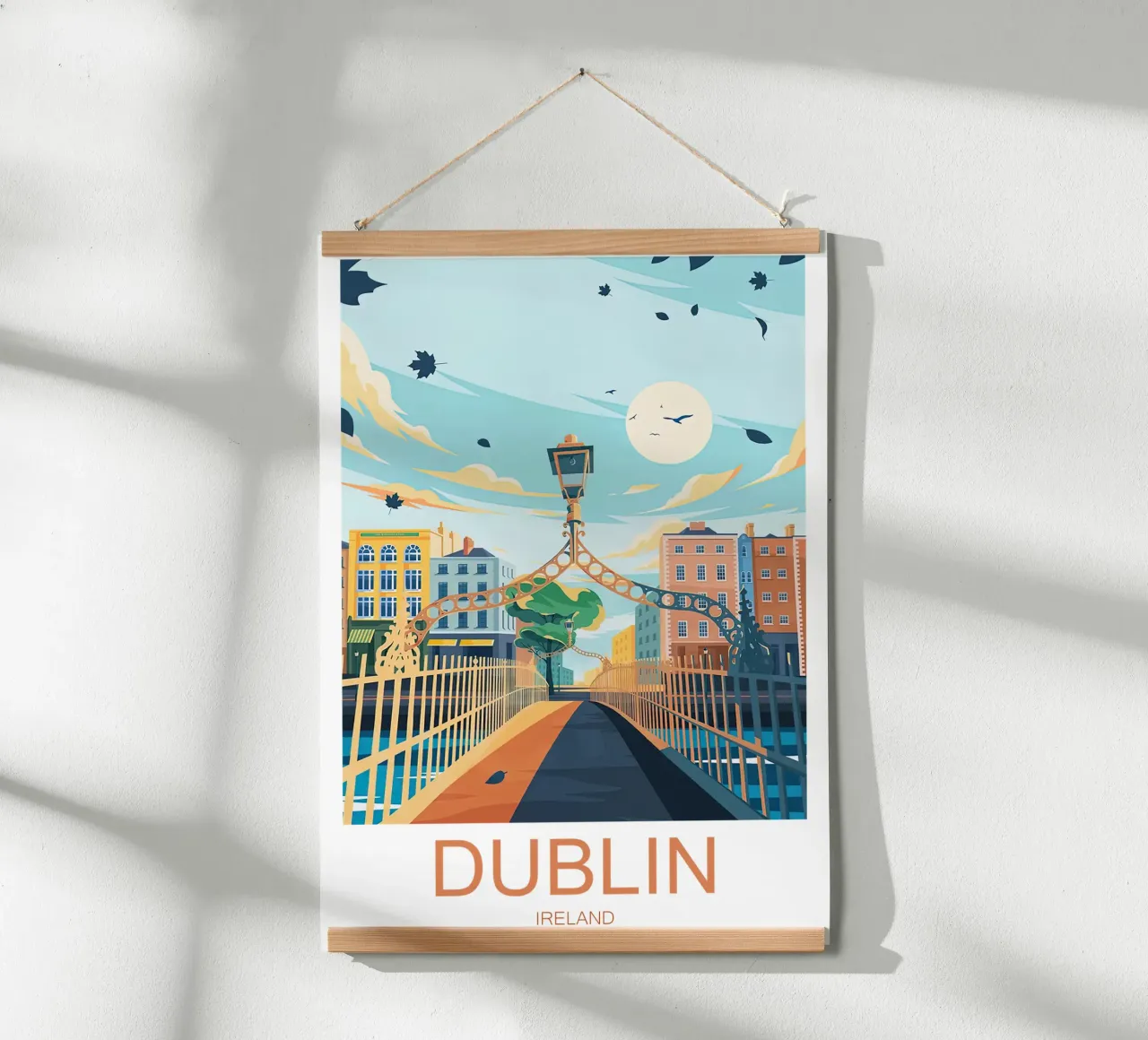 Stampa di viaggio su Dublino - Irlanda poster da Liliestudio