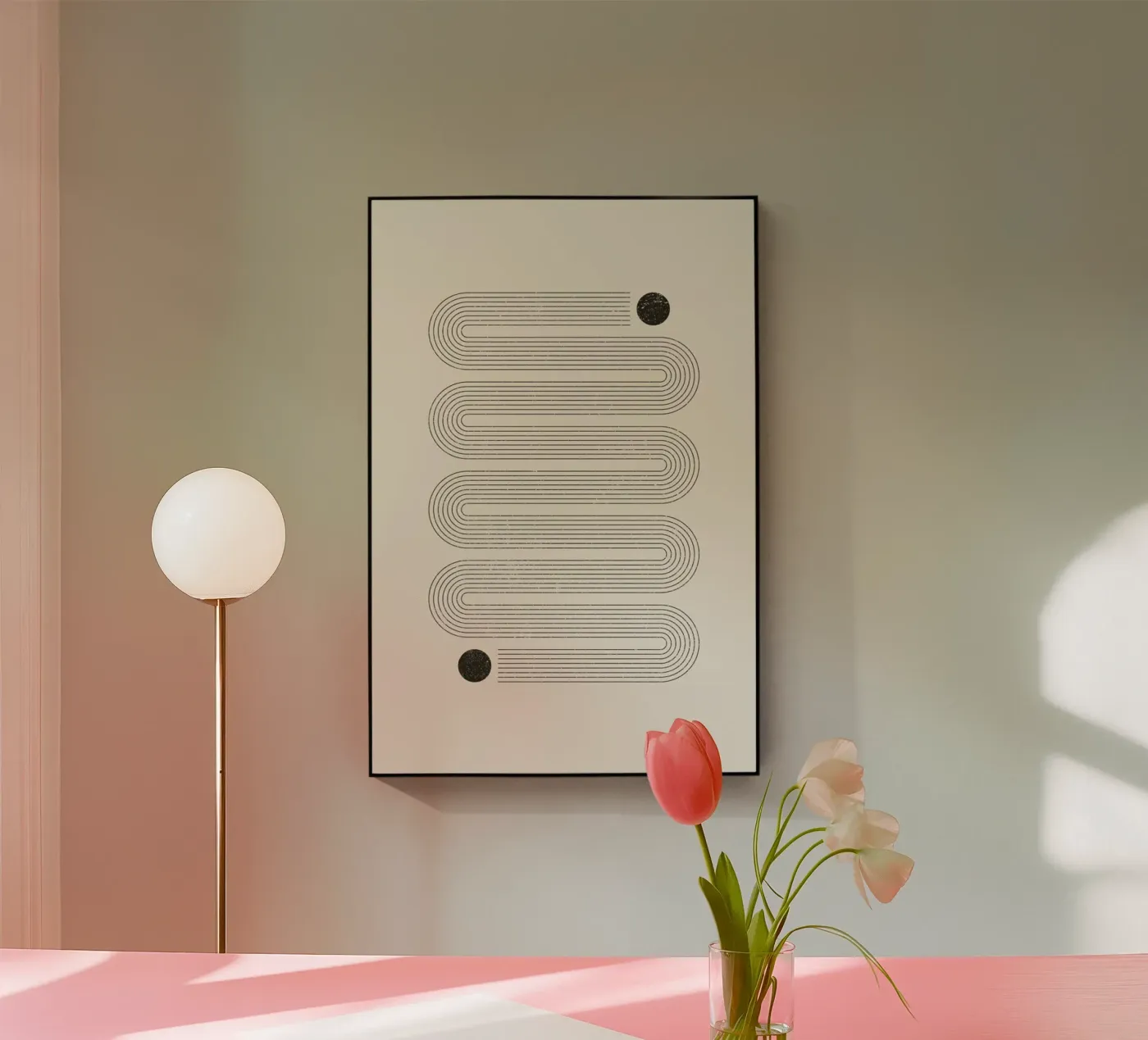 The Snake Acryl-Glas von Mottos by Sinan Saydik