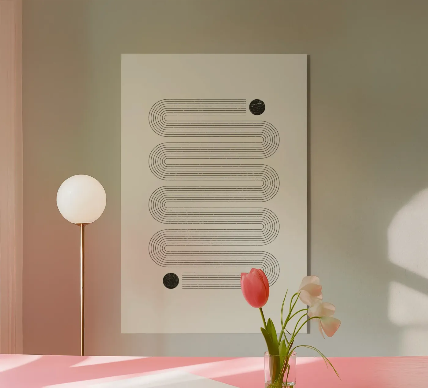 The Snake Acryl-Glas von Mottos by Sinan Saydik