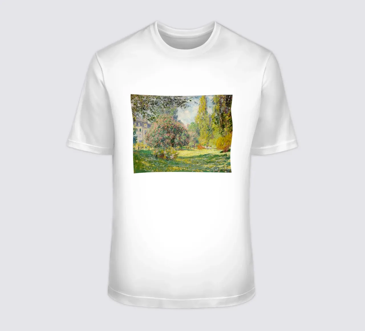 Der Parc Monceau (1876) von Claude Monet T-Shirt von Venus Art