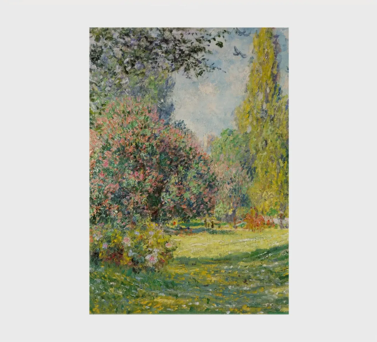The Parc Monceau (1876) by Claude Monet notebook by Venus Art