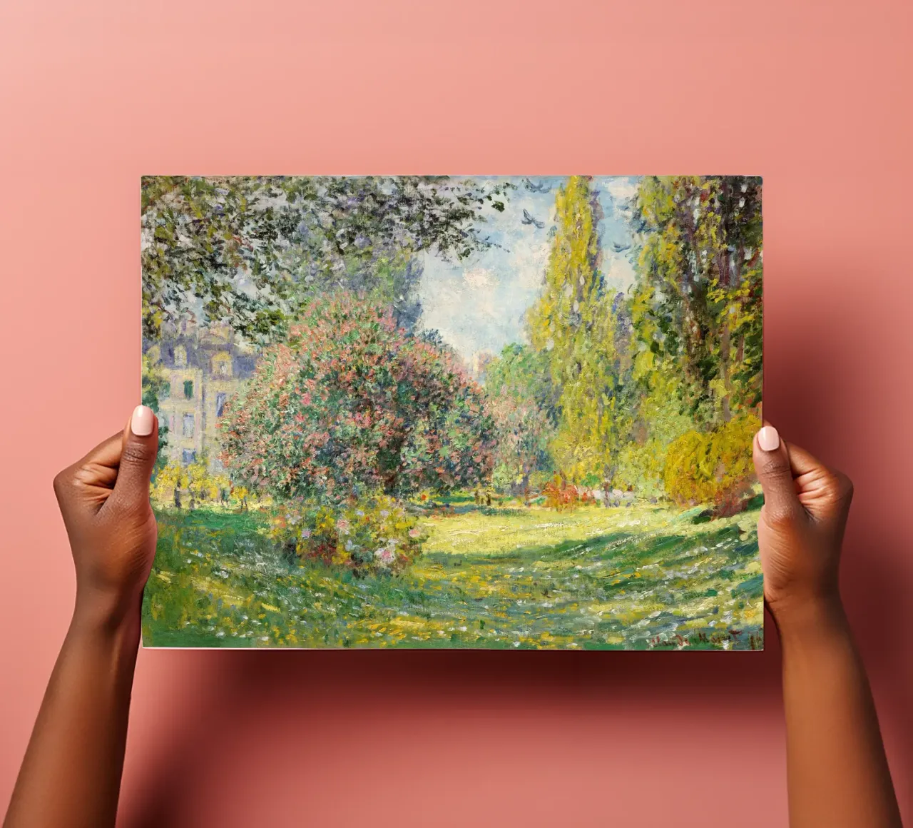 The Parc Monceau (1876) by Claude Monet sticker sheet by Venus Art
