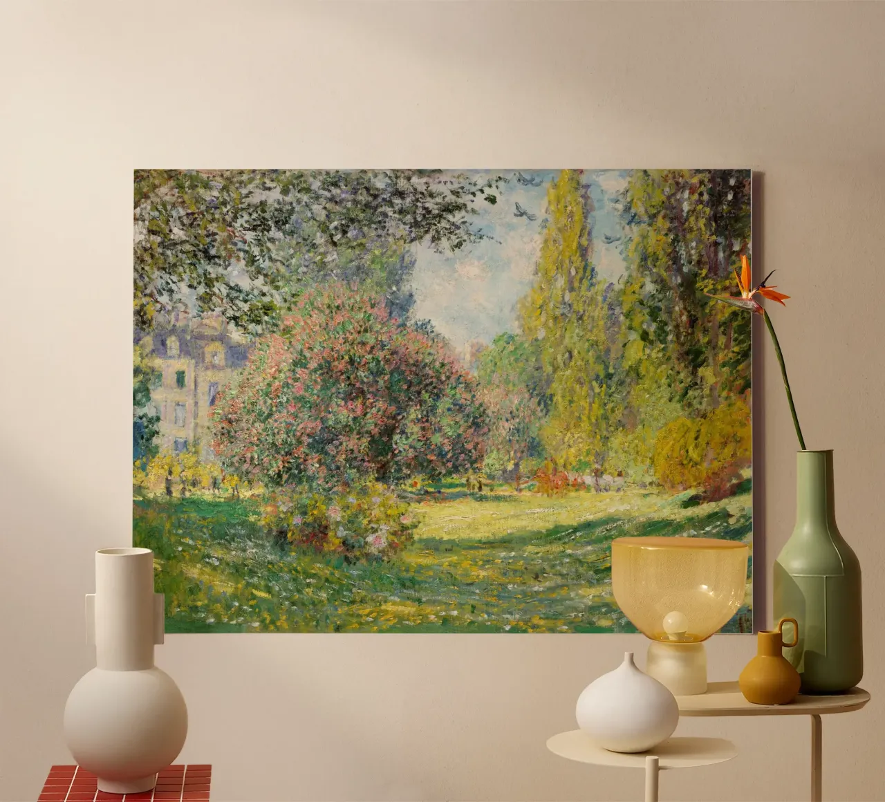 The Parc Monceau (1876) by Claude Monet canvas by Venus Art