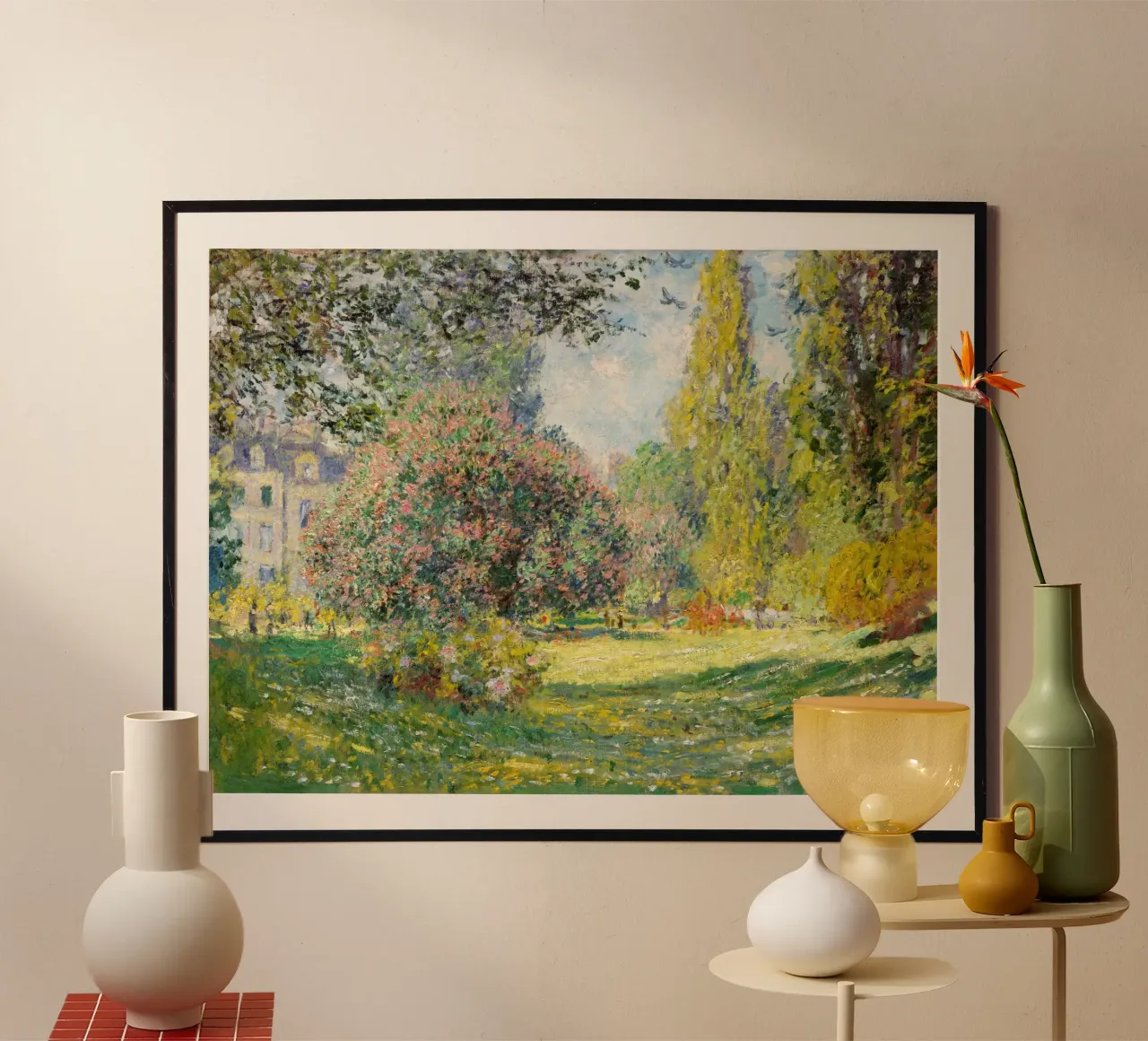 Der Parc Monceau (1876) von Claude Monet Hahnemühle von Venus Art