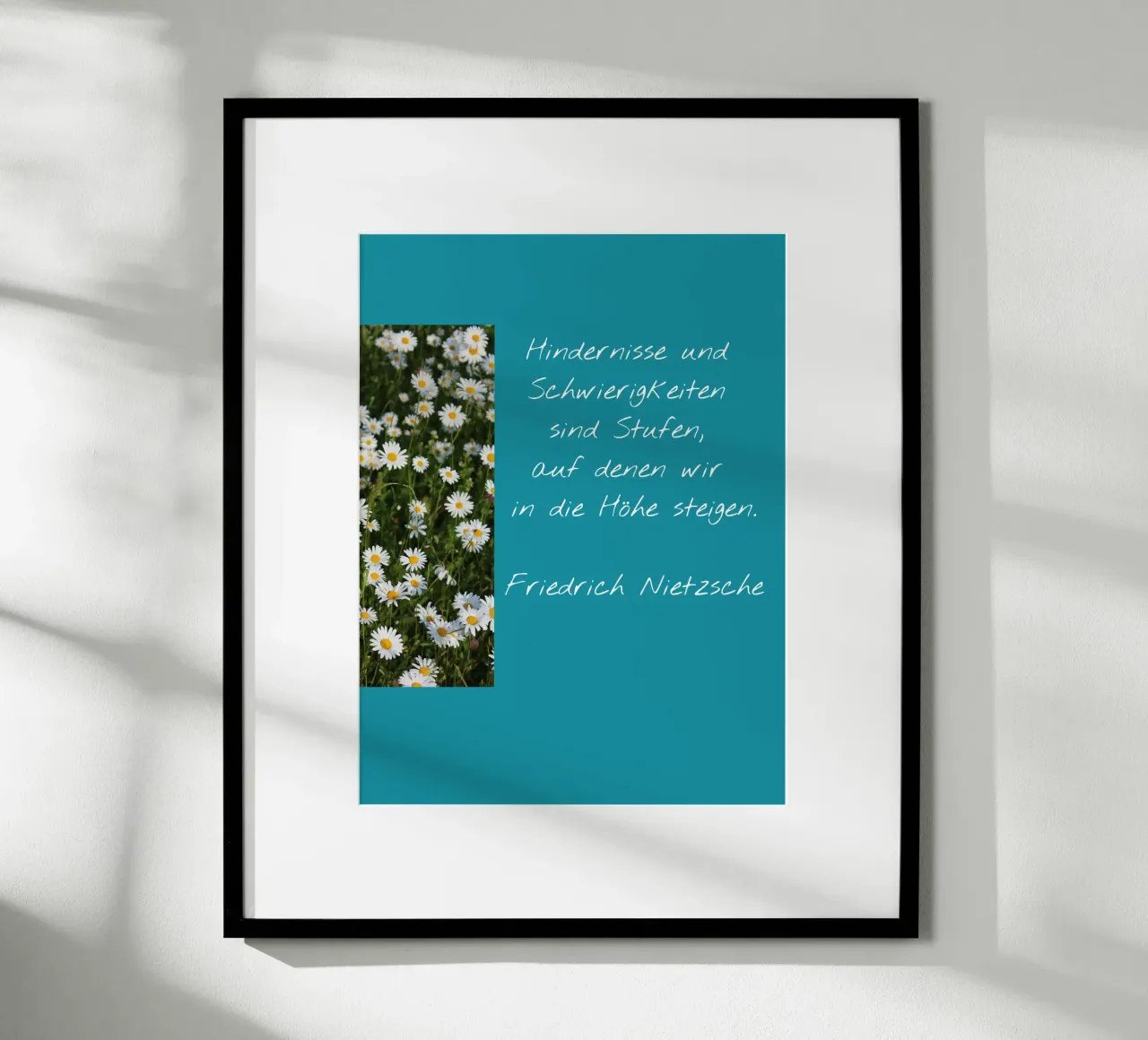 Stairway to success poster with aluminum frame by Kreativernetzt