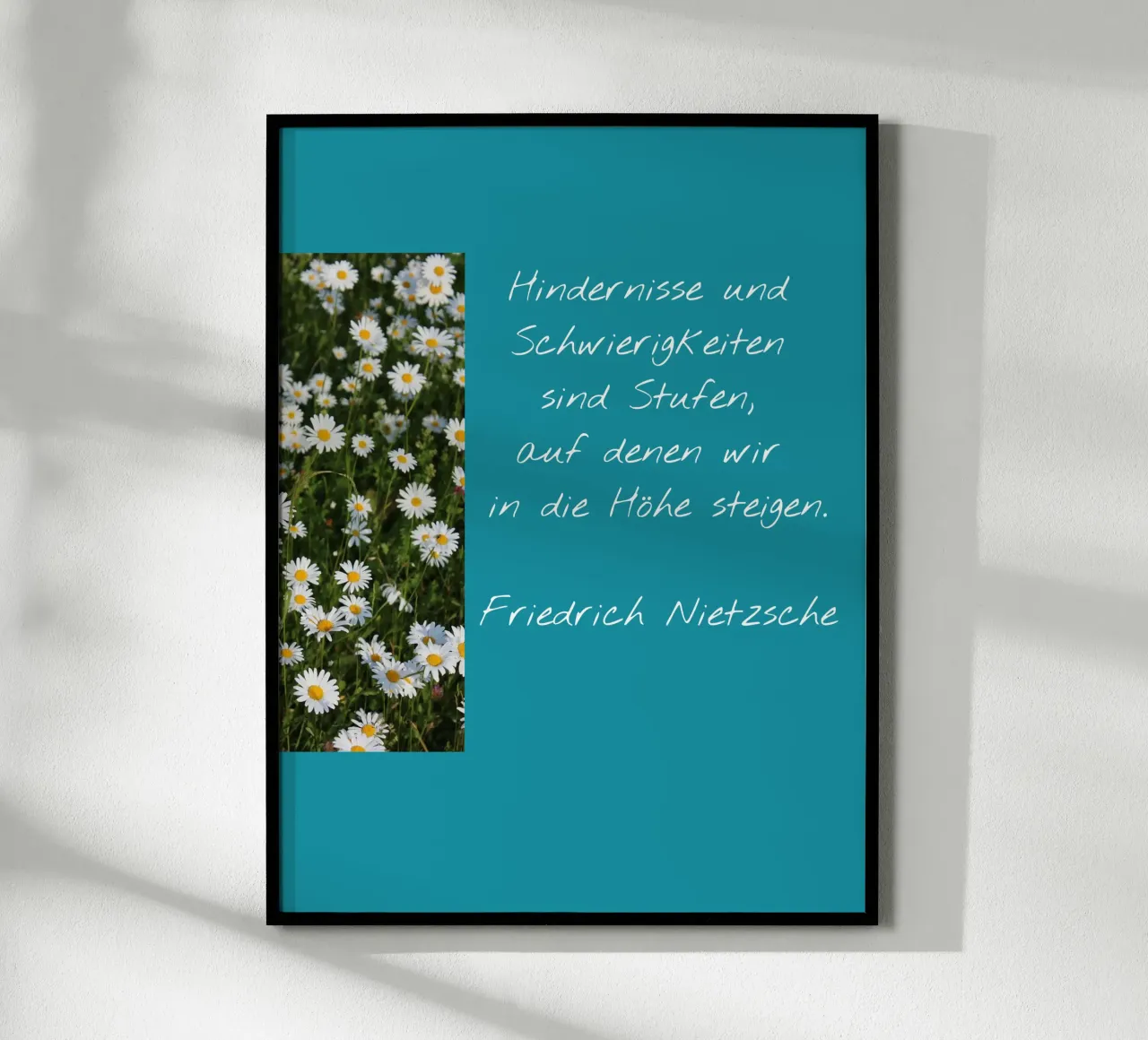 Stairway to success poster with aluminum frame by Kreativernetzt