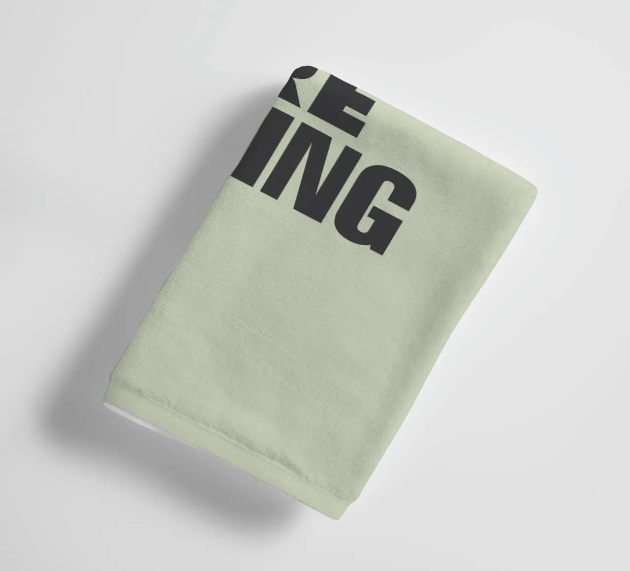 Good Things Are Coming Optimistic Typography Print Design towel by THE MOTIVATED TYPE