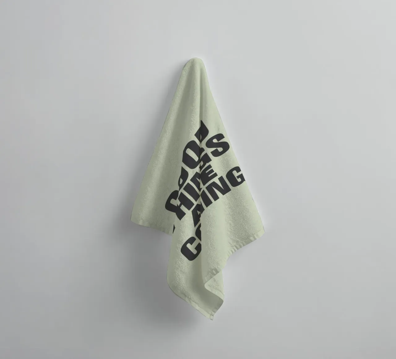 Good Things Are Coming Optimistic Typography Print Design towel by THE MOTIVATED TYPE