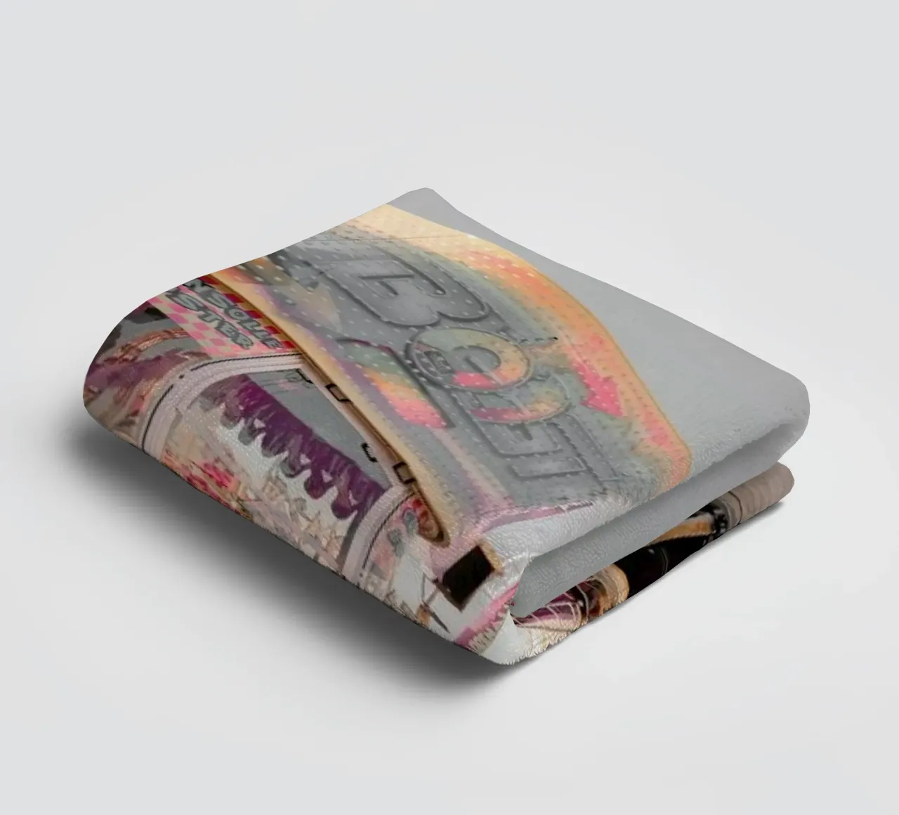 Vintage Fun Fair 2 towel by cafelab