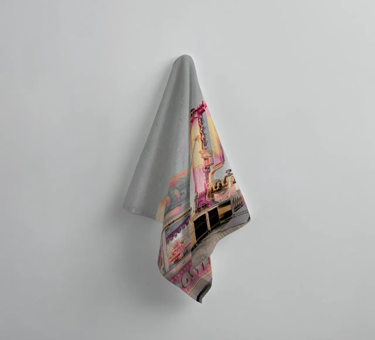 Vintage Fun Fair 2 towel by cafelab