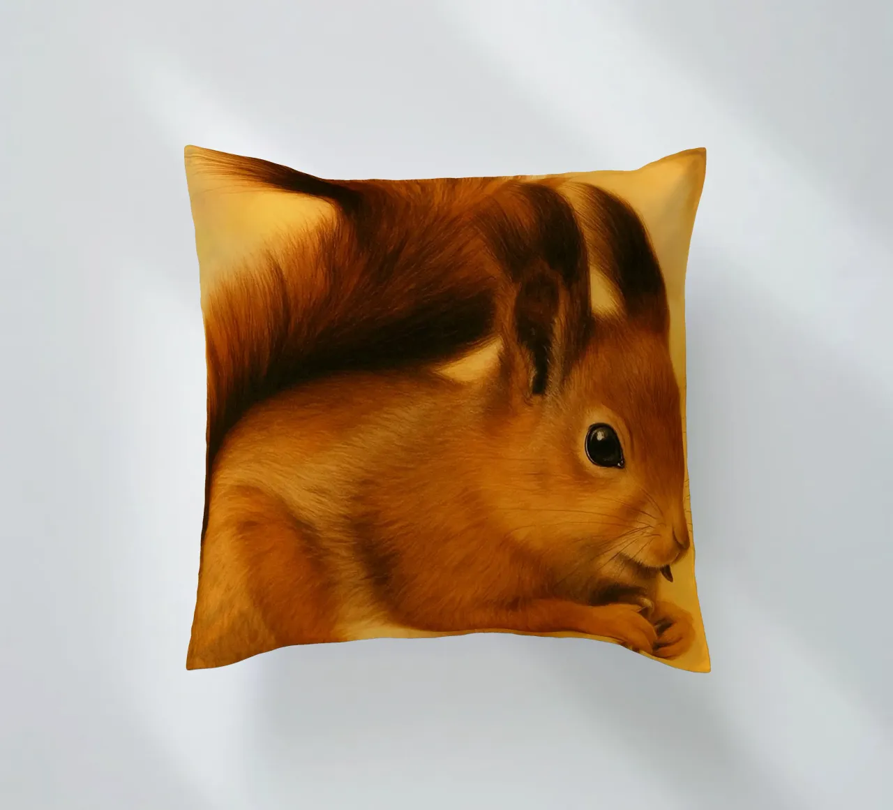 Eichhörnchen Lustiges Gesicht Kissen von kukupuu