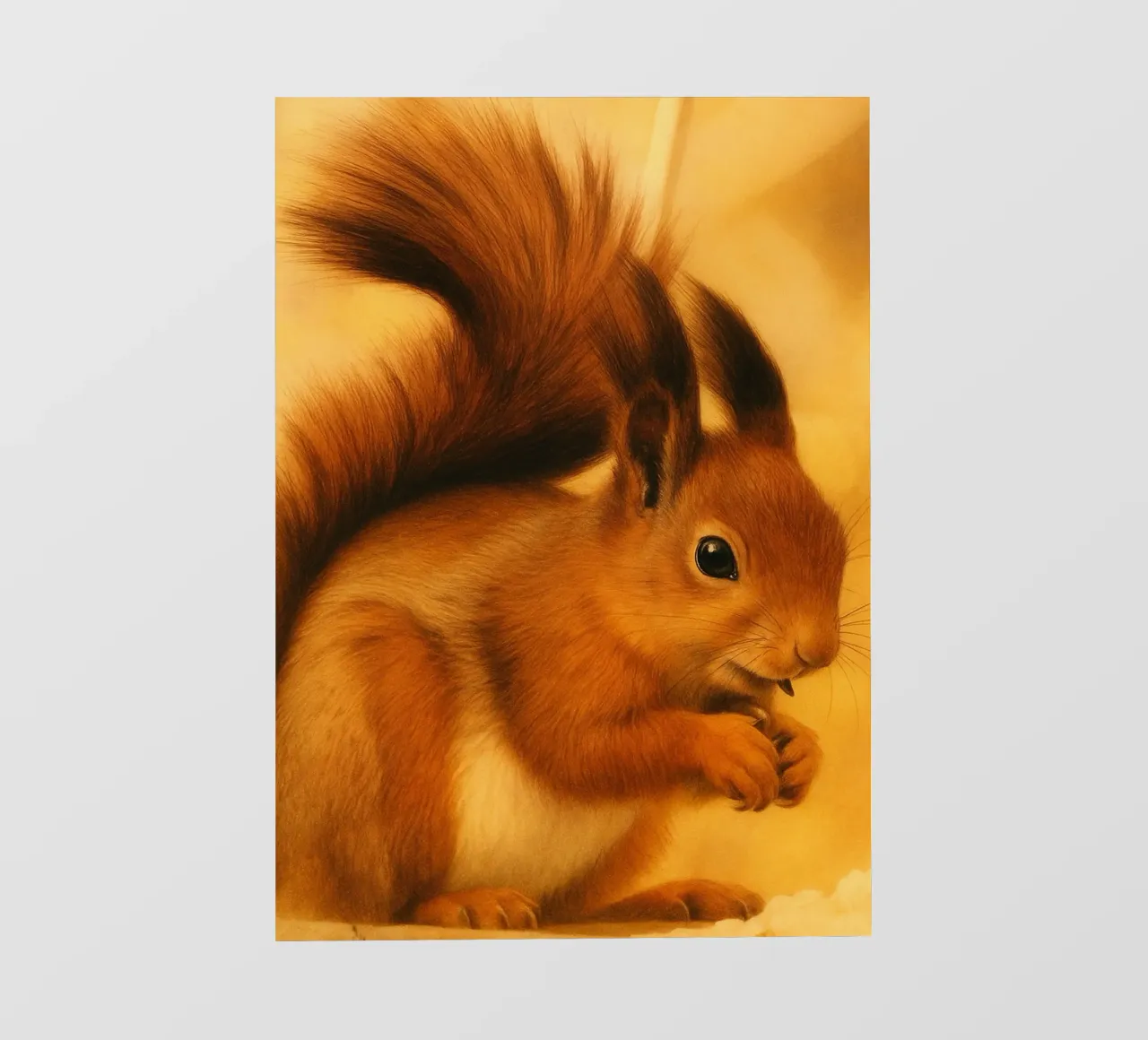 Eichhörnchen Lustiges Gesicht Fototapete von kukupuu