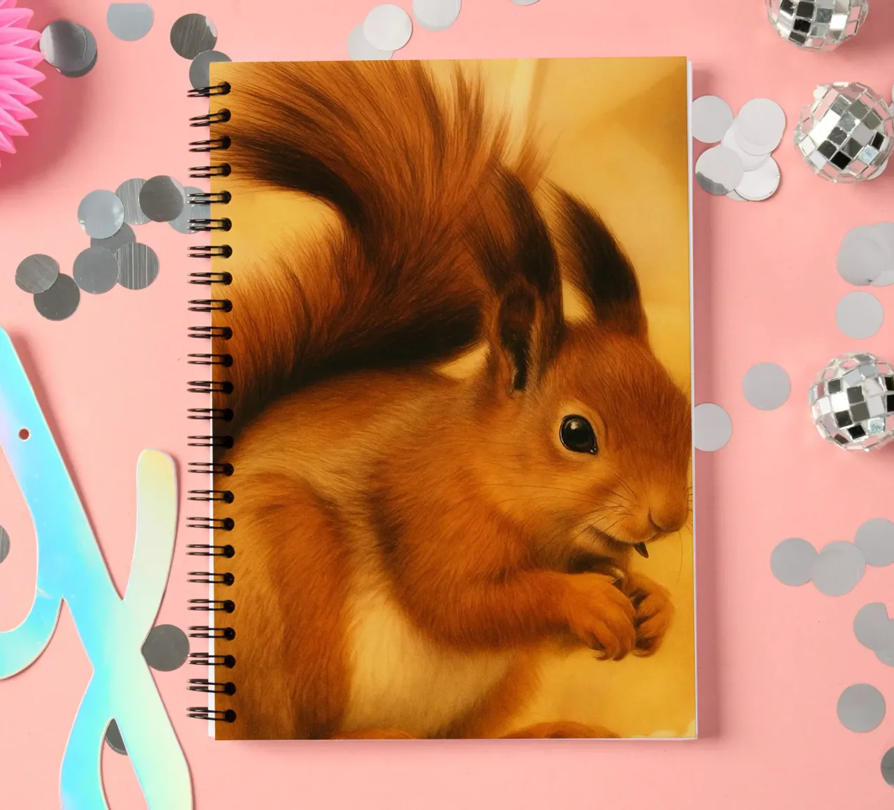 Eichhörnchen Lustiges Gesicht Ringbuch von kukupuu
