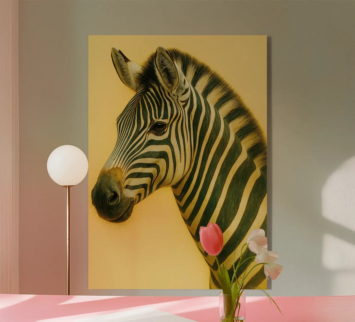 Zebra gezicht acryl van kukupuu