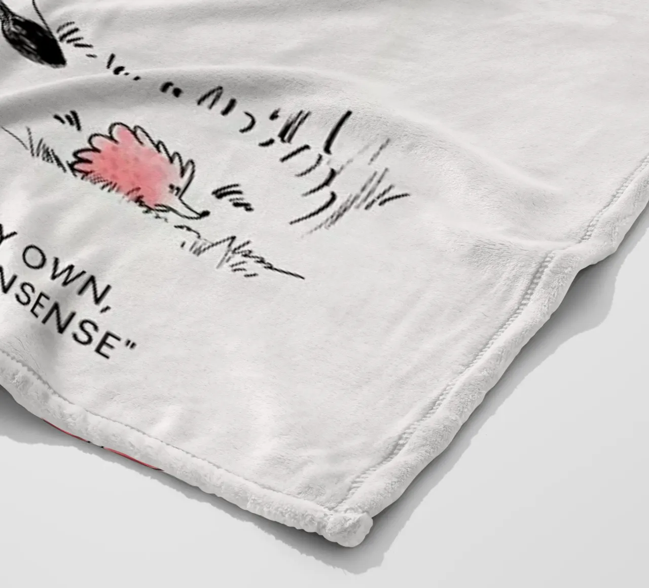 Alice And The Flamingo coperta in pile da Little Flourishes