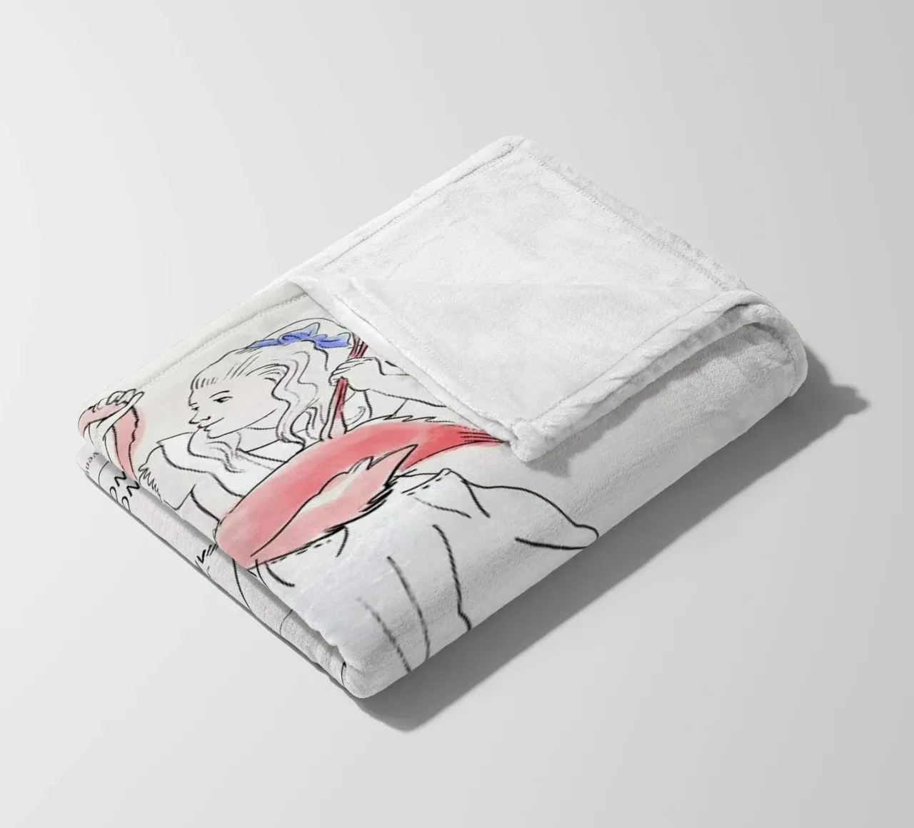 Alice And The Flamingo coperta in pile da Little Flourishes