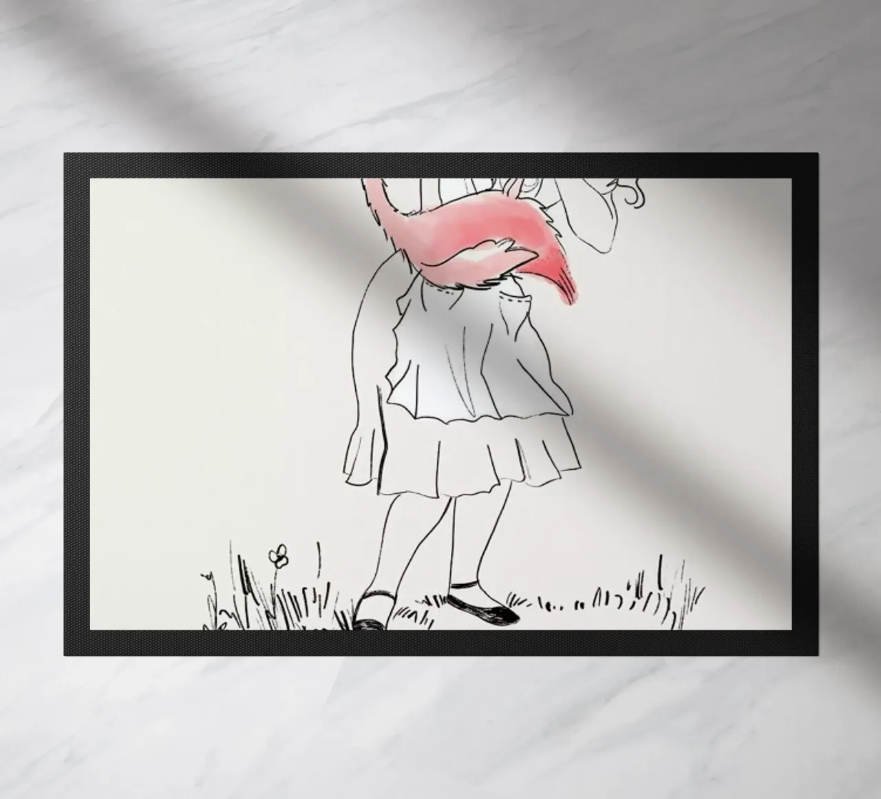 Alice And The Flamingo zerbino da Little Flourishes