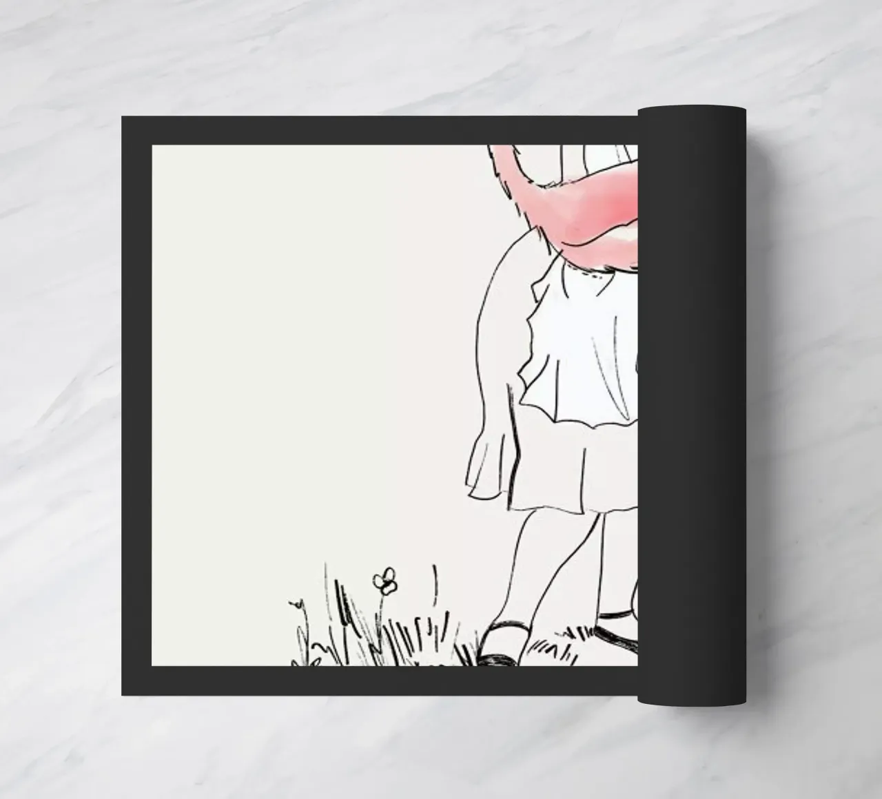 Alice And The Flamingo zerbino da Little Flourishes