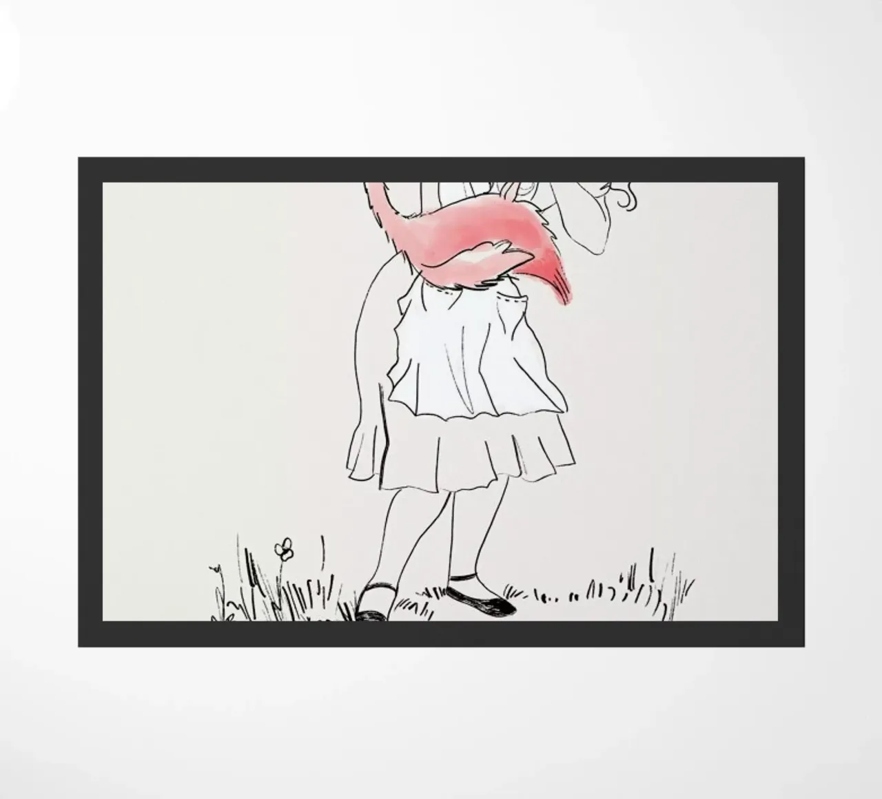 Alice And The Flamingo zerbino da Little Flourishes