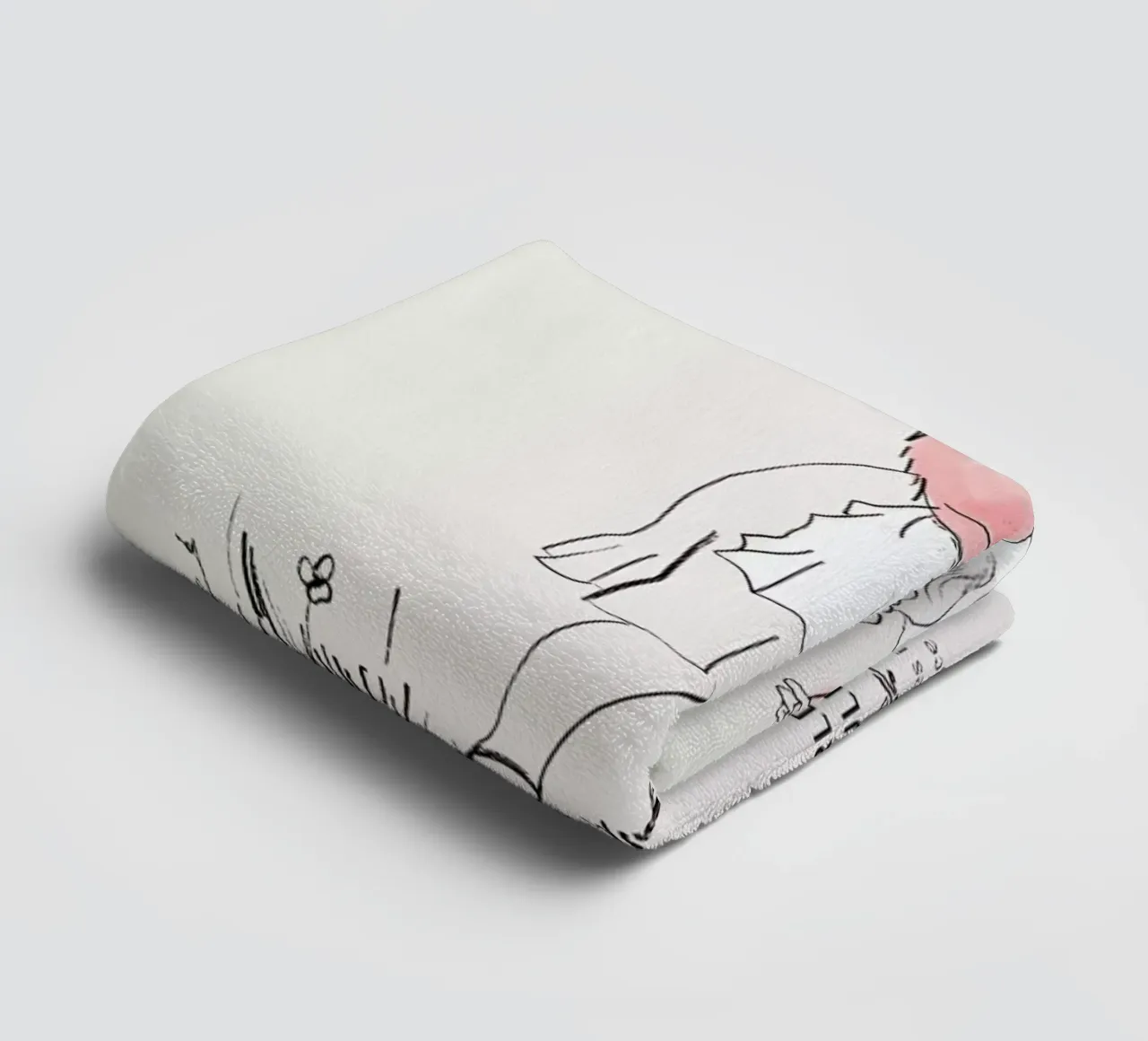 Alice And The Flamingo asciugamano da bagno da Little Flourishes