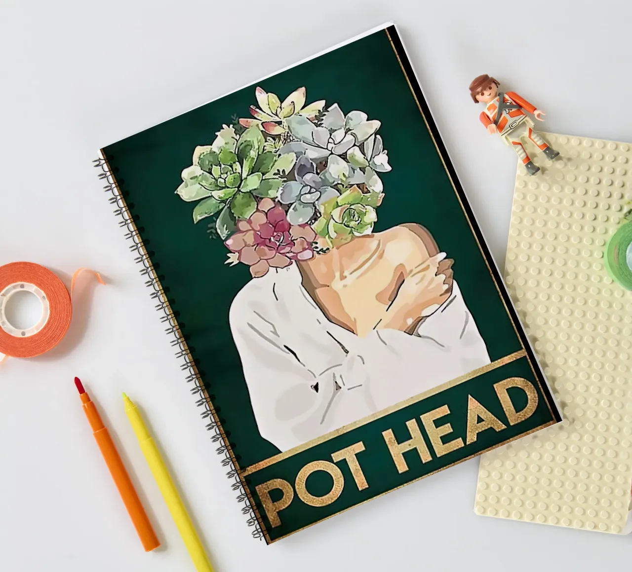 Tête de pot carnet à spirale de Aaronshop