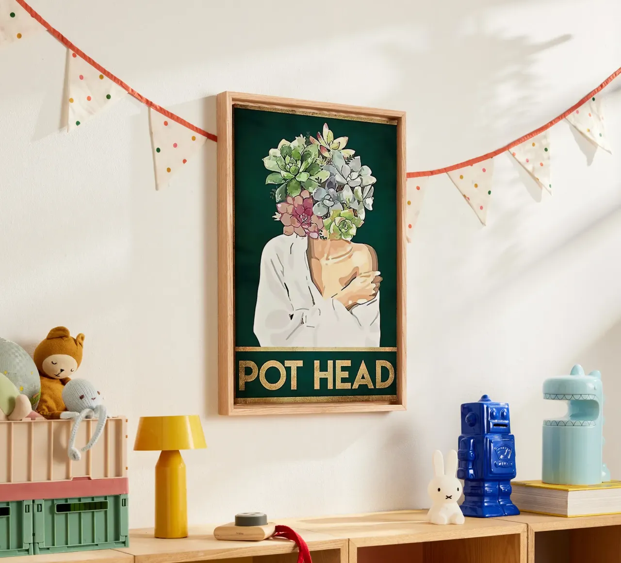Pothoofd canvas van Aaronshop