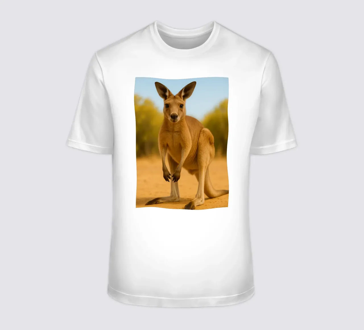 Känguru Lustiges Gesicht T-Shirt von kukupuu