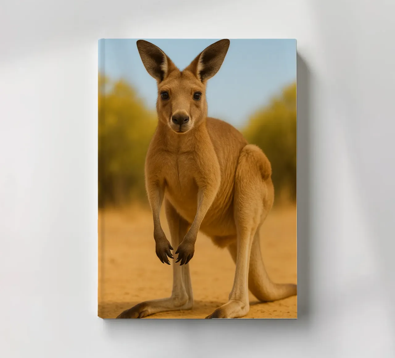 kangaroo Funny Face notebook by kukupuu