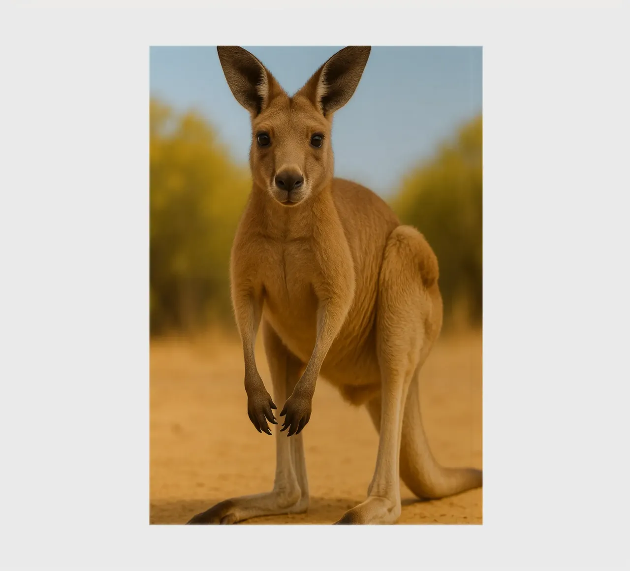 kangaroo Funny Face notebook by kukupuu
