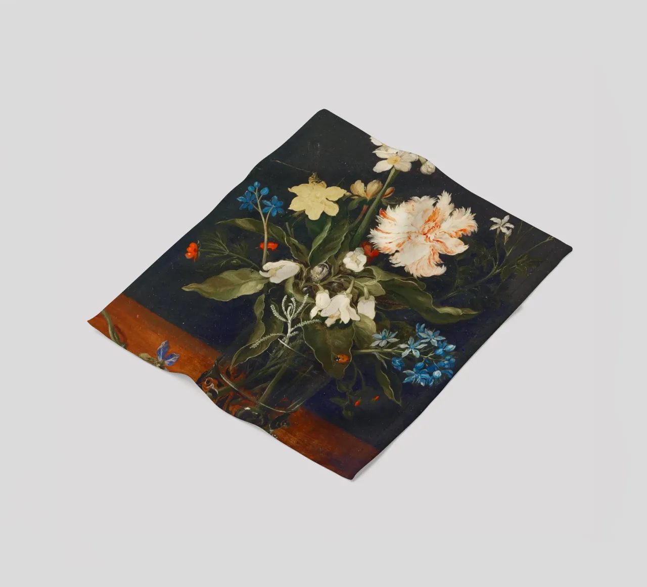 Natura morta con fiori in un bicchiere di Jan Brueghel il Vecchio coperta in pile da Pretty Flowers Vintage Botanicals