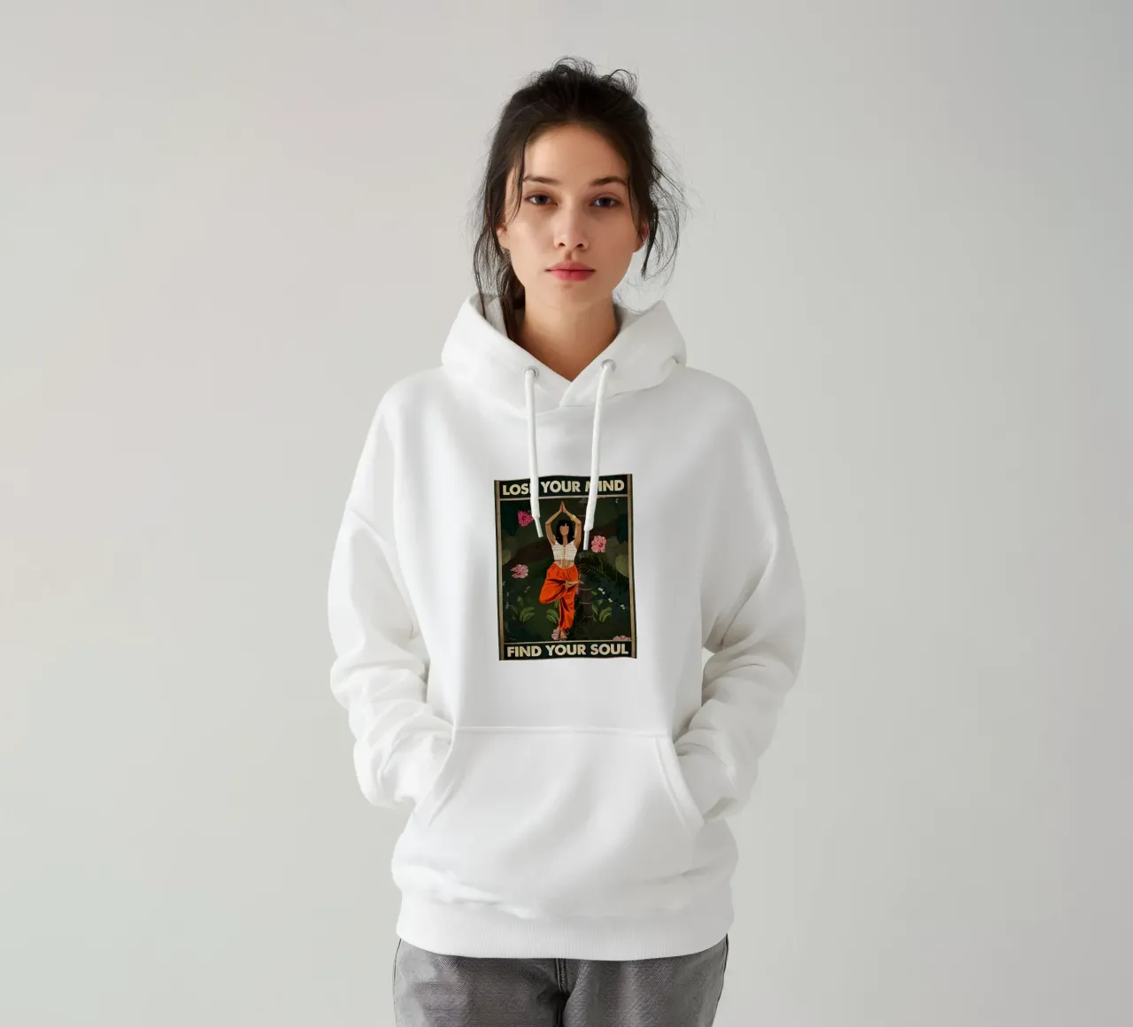 Donna Perdi la tua mente Trova la tua anima felpa con cappuccio da Aaronshop