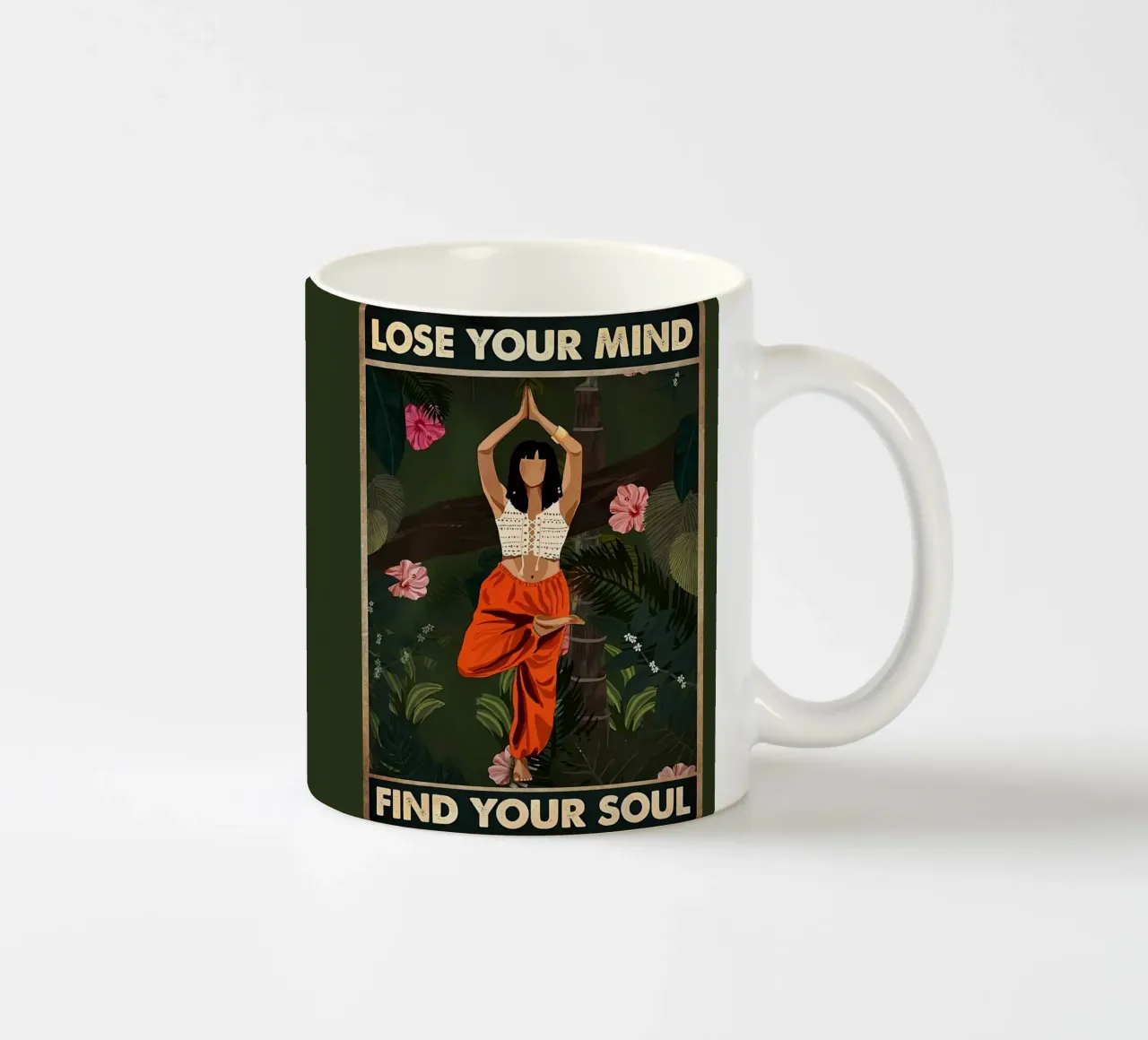 Donna Perdi la tua mente Trova la tua anima tazza in ceramica da Aaronshop