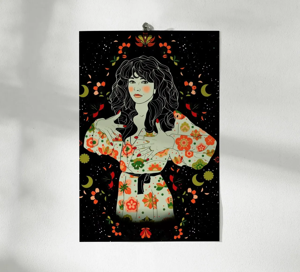 Kate Bush poster con telaio in alluminio da Nettsch