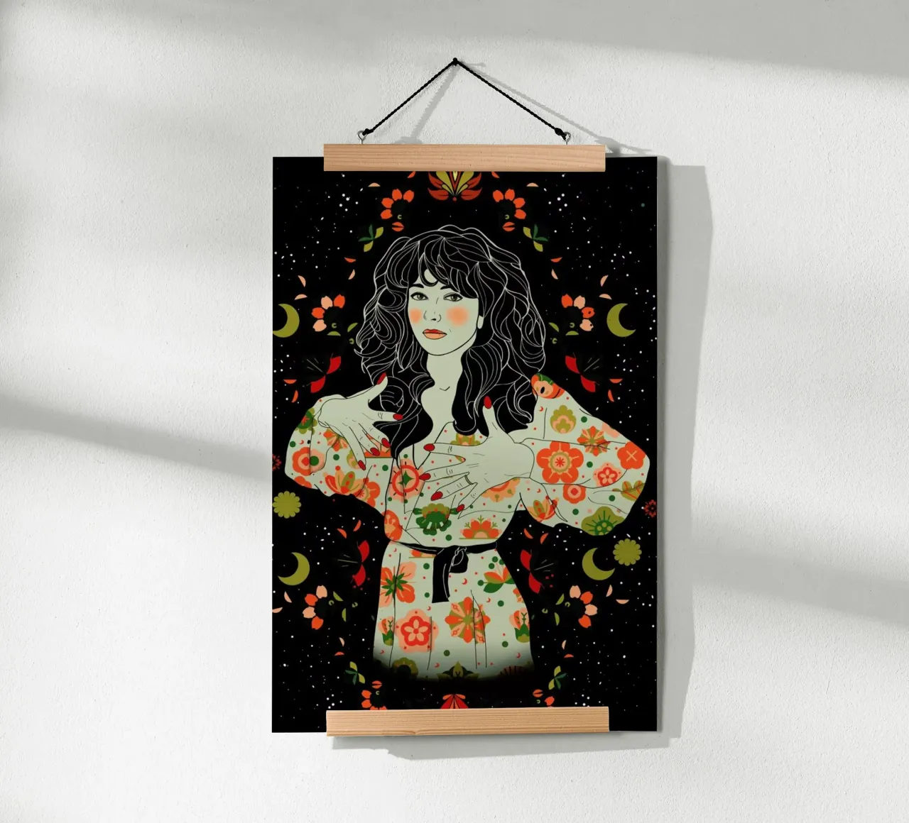 Kate Bush poster con telaio in alluminio da Nettsch