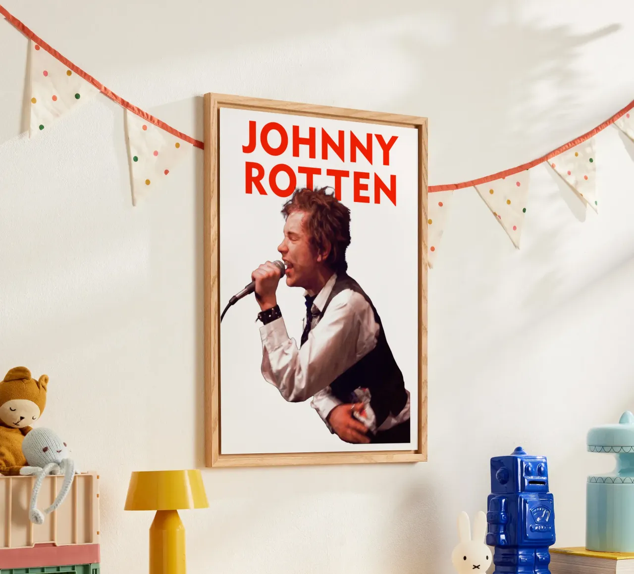 Johnny Rotten acrylic glass by Theidolastore