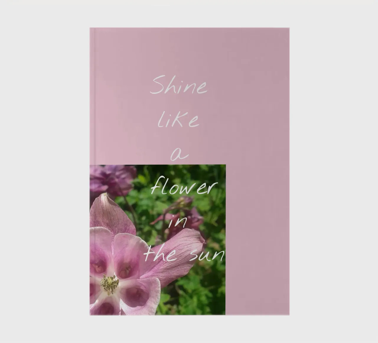 Shine like a flower notebook by Kreativernetzt