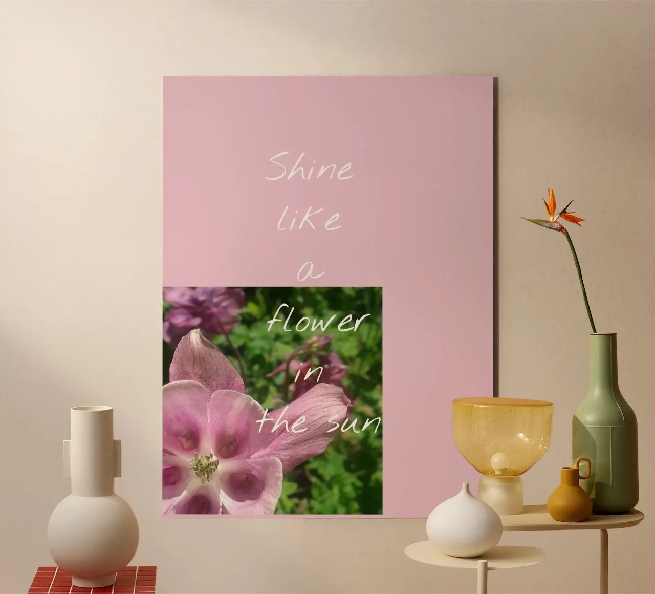 Shine like a flower alluminio dibond da Kreativernetzt