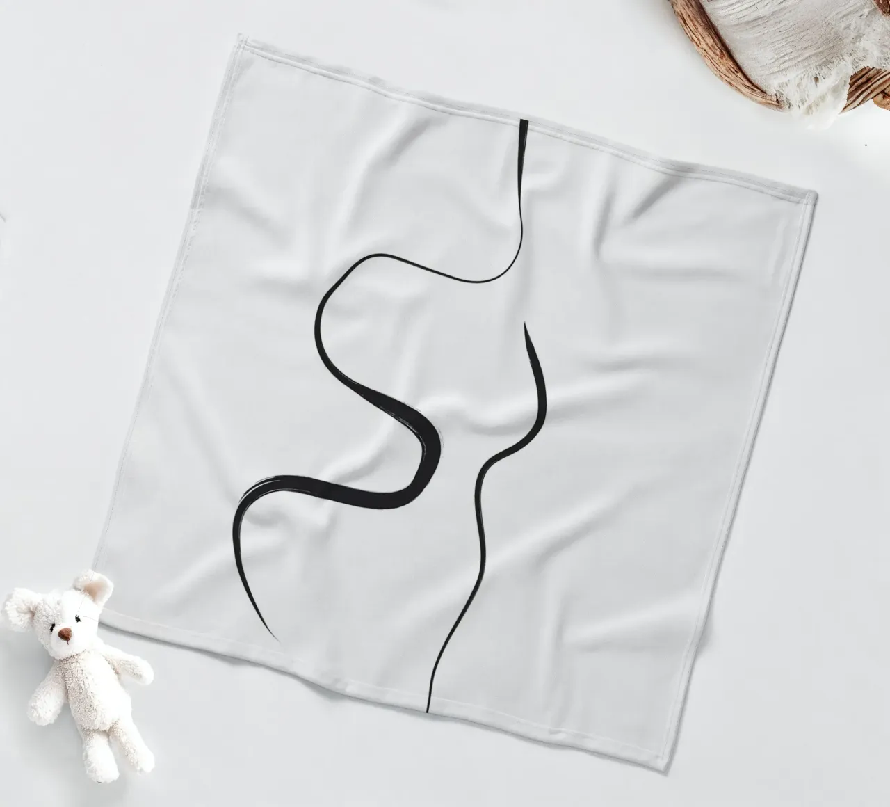 Colpi neri 1 coperta in pile da NouveauPrints