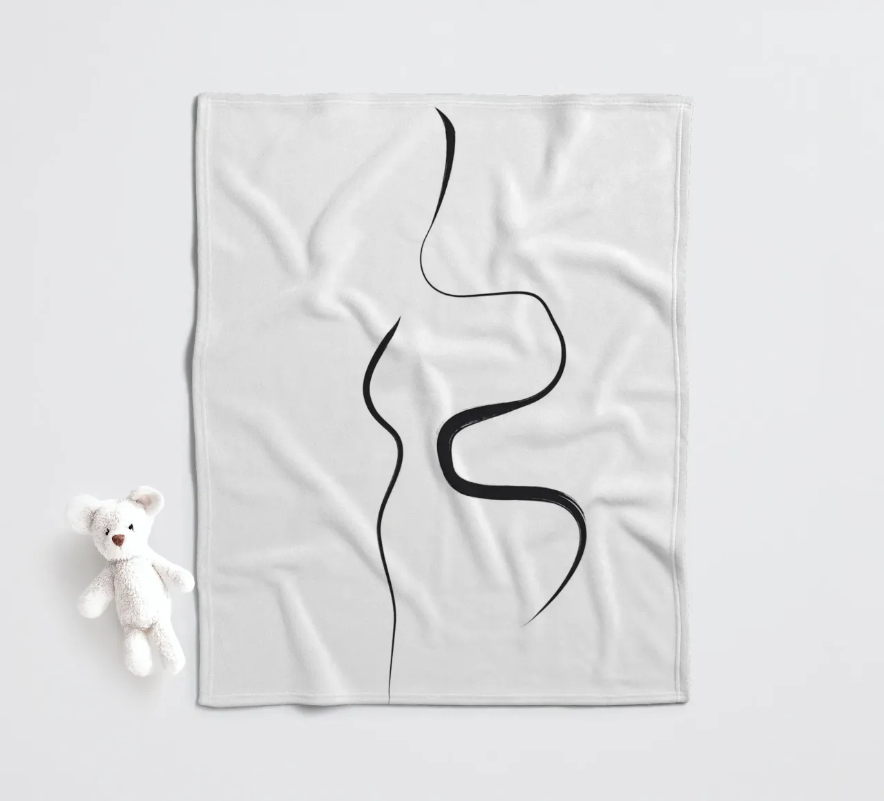 Colpi neri 1 coperta in pile da NouveauPrints