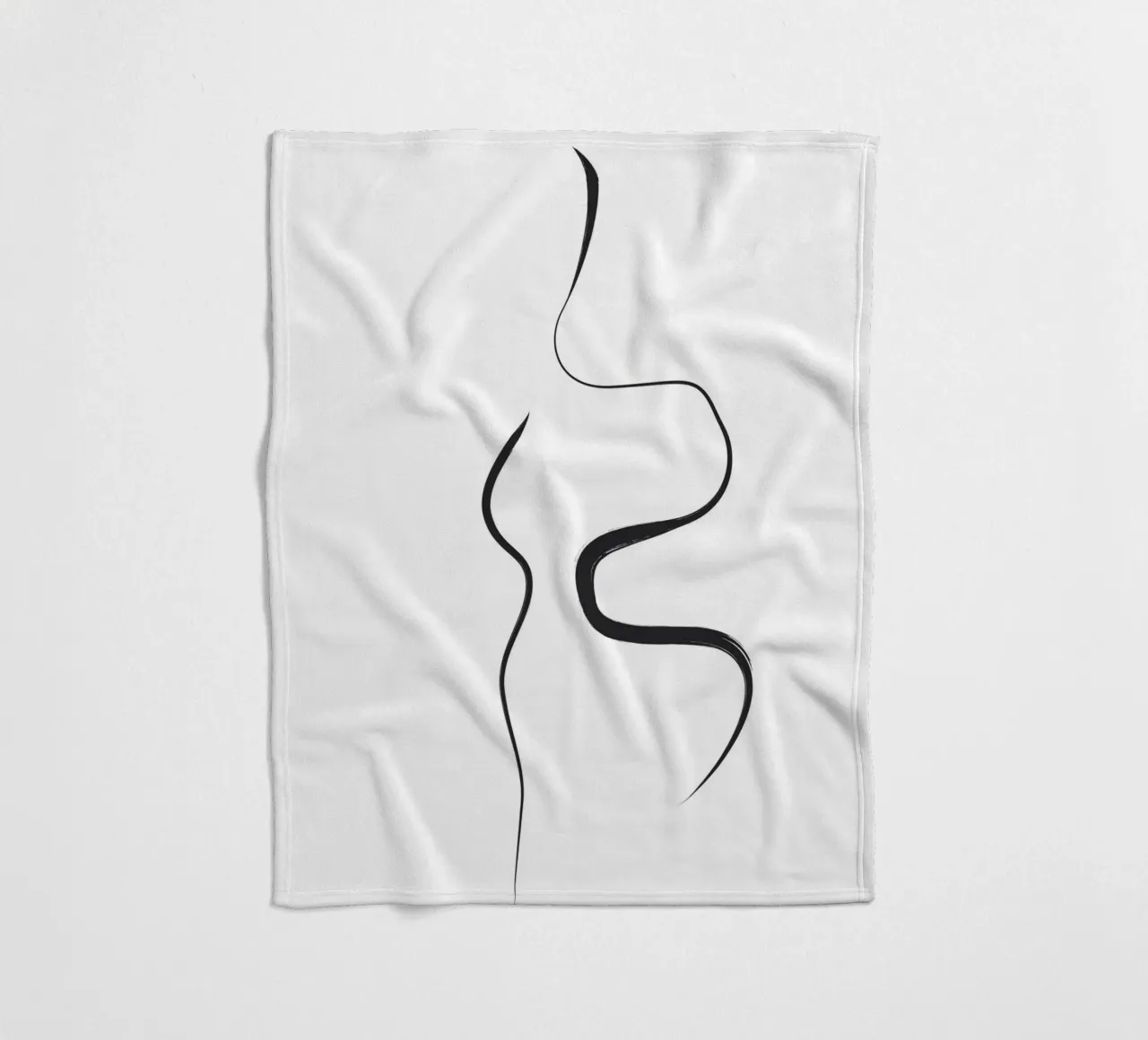 Colpi neri 1 coperta in pile da NouveauPrints