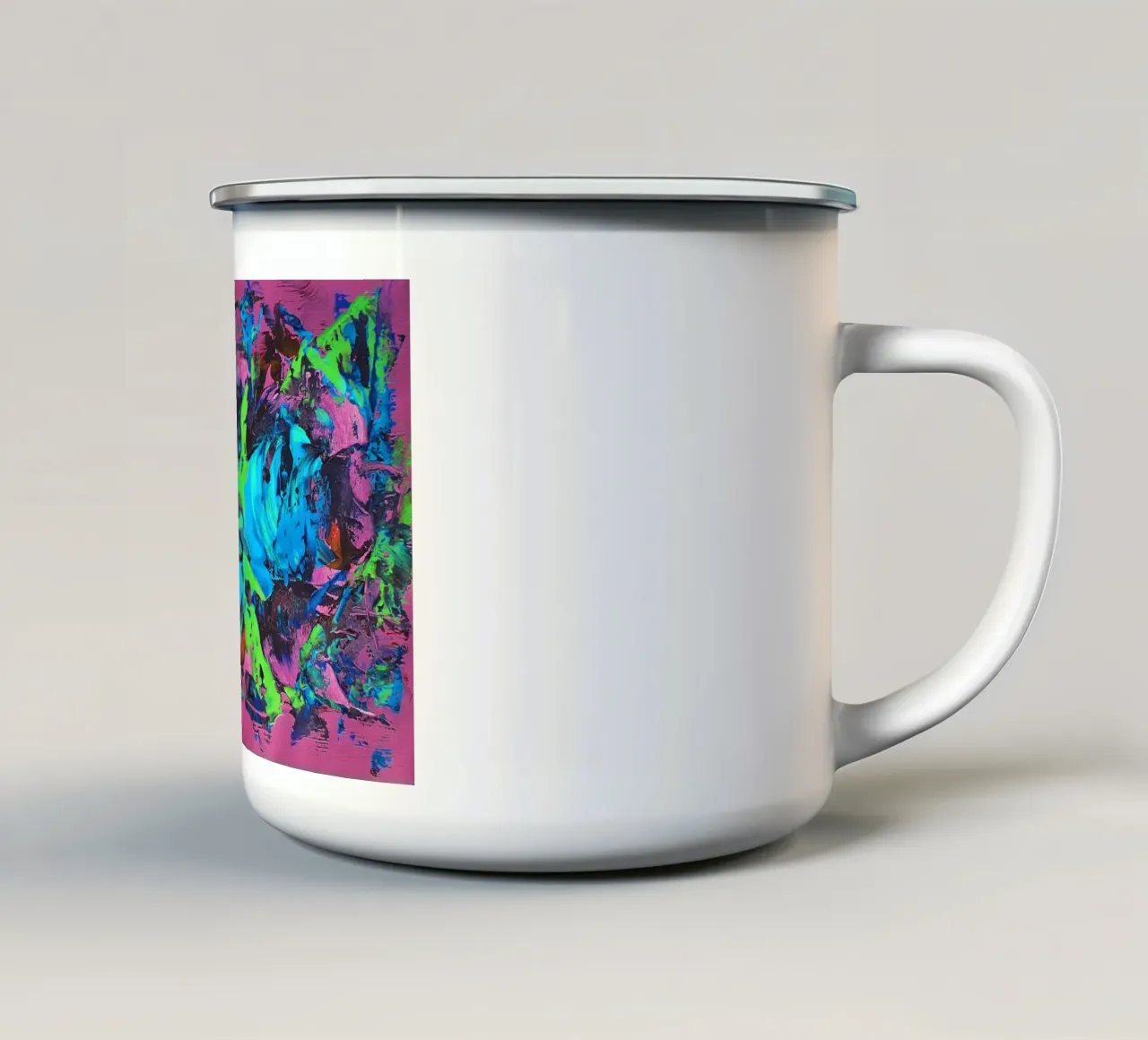 IDEAL GIFT 29 invers tazza in smalto da Thierry Vobmann Abstract painting