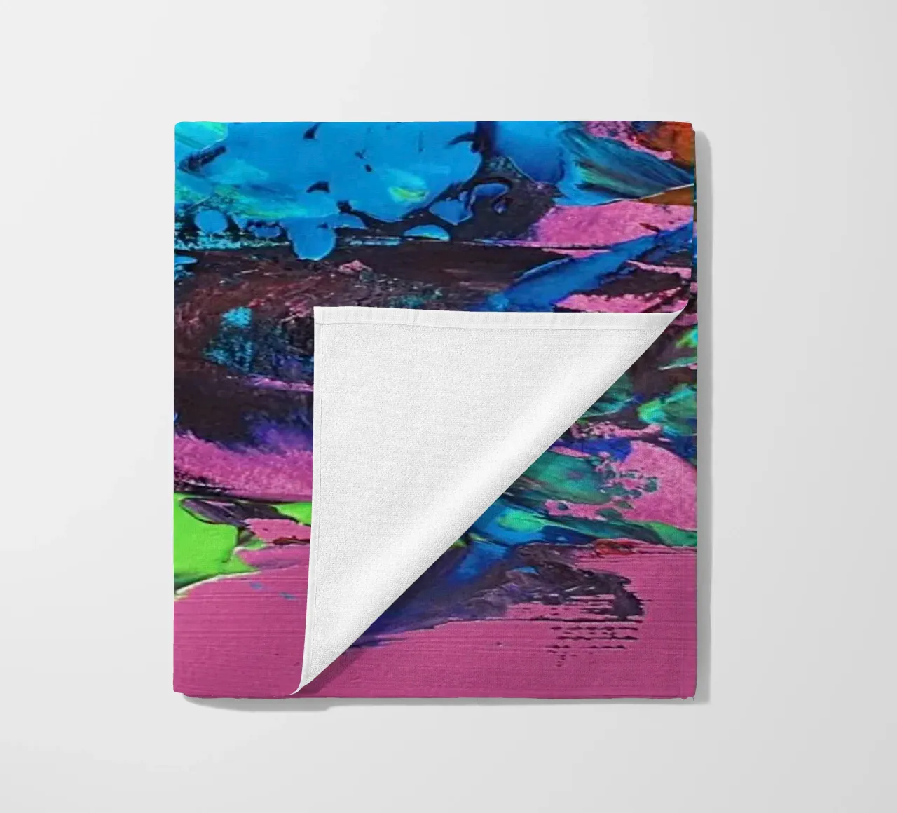 IDEAL GIFT 29 invers beach towel by Thierry Vobmann Abstract painting