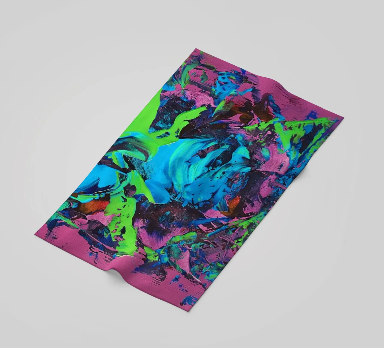 IDEAL GIFT 29 invers beach towel by Thierry Vobmann Abstract painting