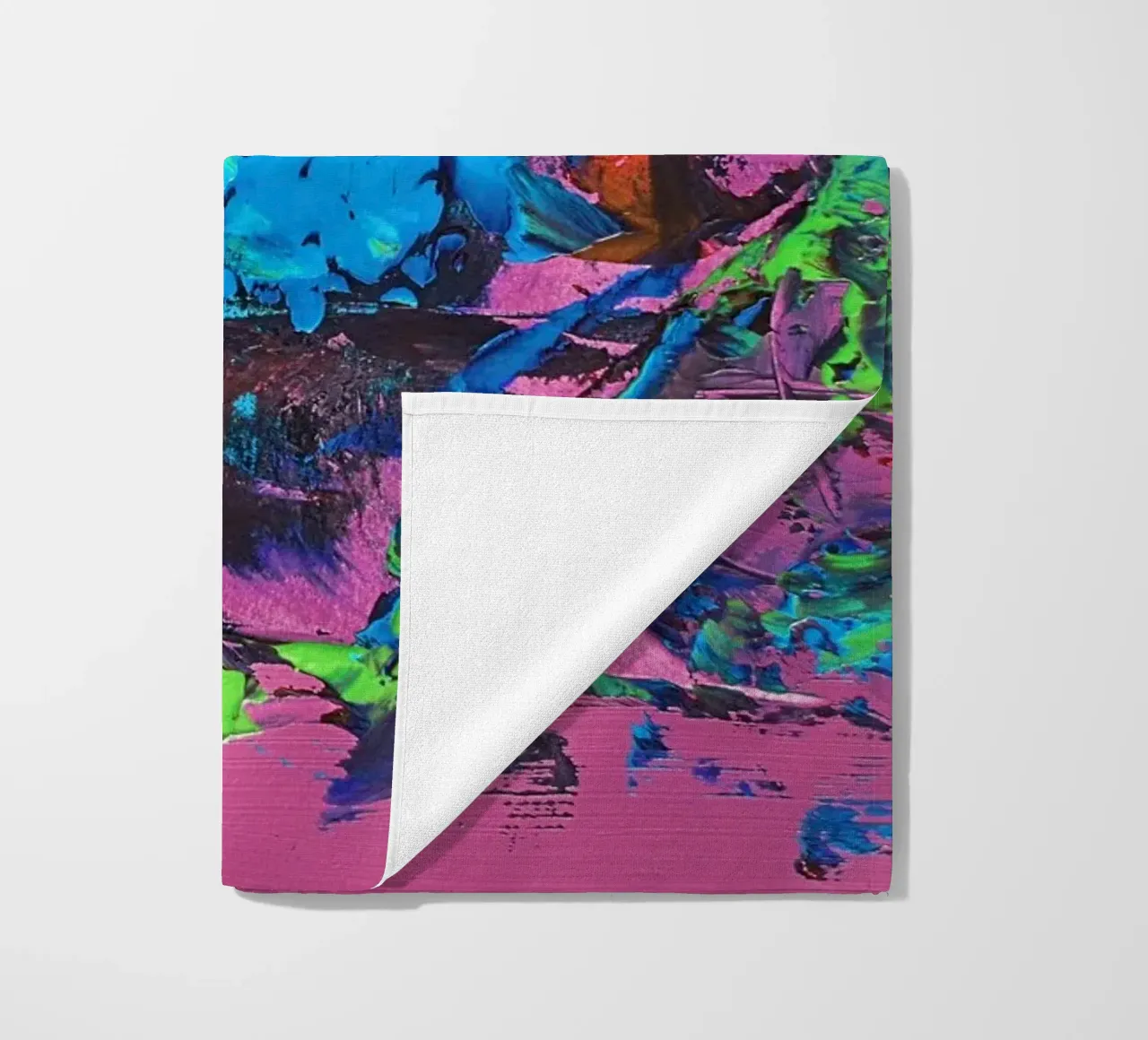 IDEAL GIFT 29 invers beach towel by Thierry Vobmann Abstract painting