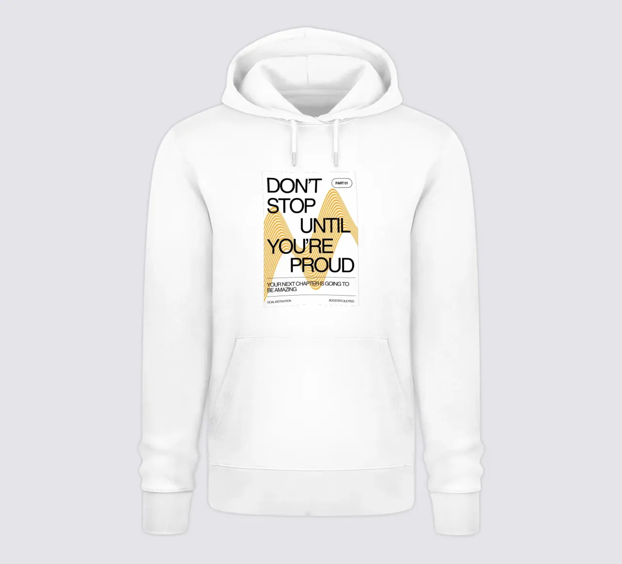 DON‘T STOP UNTIL YOU‘RE PROUD felpa con cappuccio da Einfach Uebel