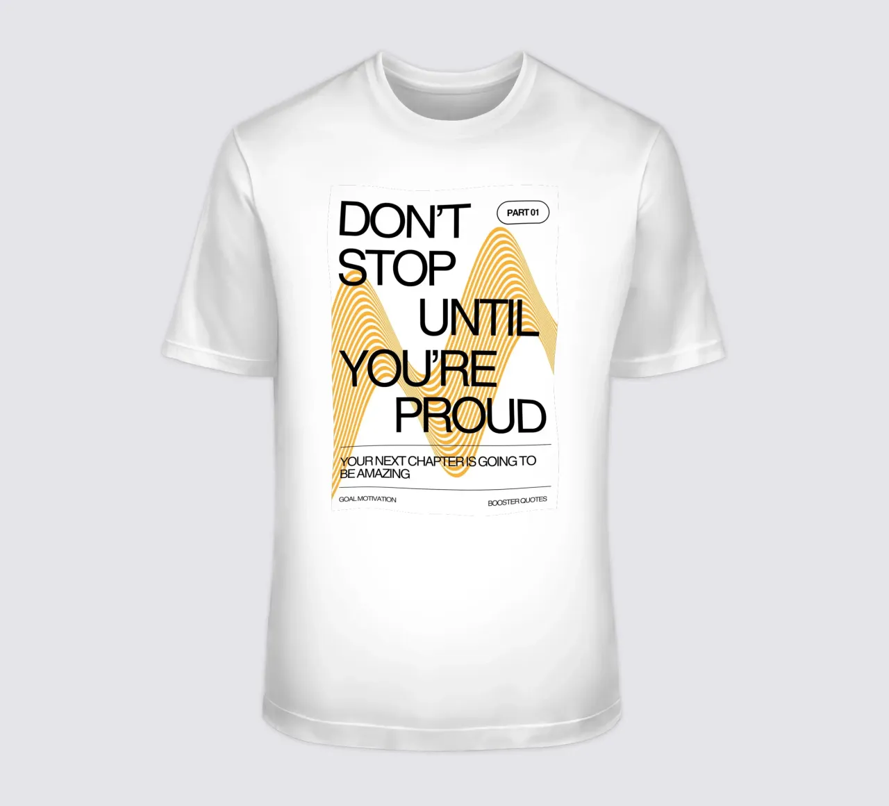 DON‘T STOP UNTIL YOU‘RE PROUD t-shirt da Einfach Uebel
